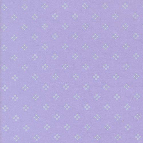 Sherbet Sunshine Flannel - Diamond - Wisteria - aqua diamonds on purple