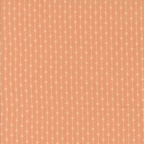 Sherbet Sunshine Flannel - Jelly Bracelet - Melon- orange dotted stripes