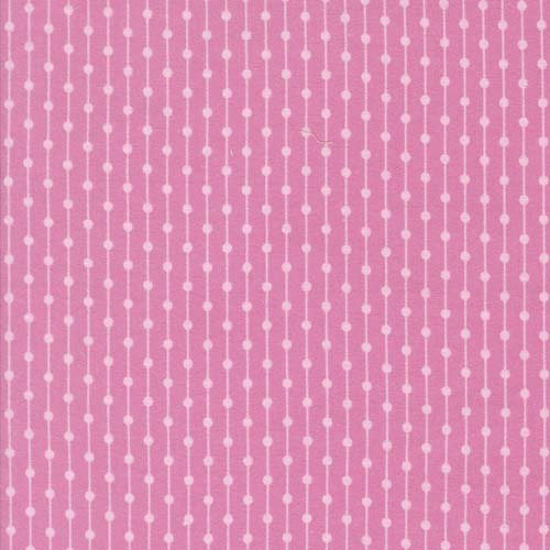 Sherbet Sunshine Flannel - Jelly Bracelet - Petal Pink - pink dotted stripes