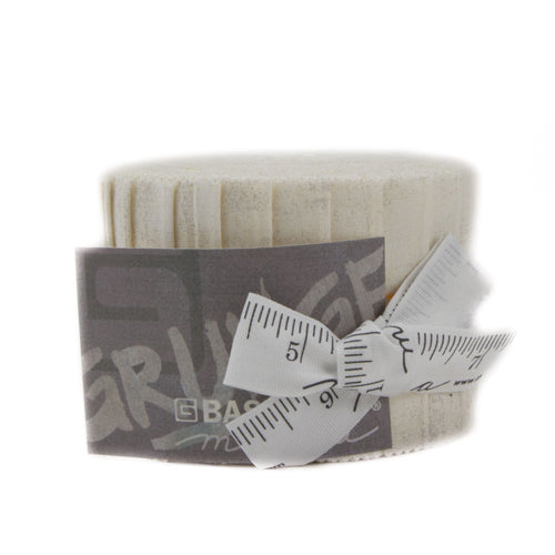 Grunge Junior Jelly Roll - Creme-20 Assorted 2.5 Inch Strips by BasicGrey