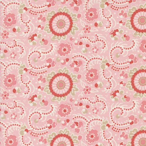 Sunday Brunch - Blintz Florals - Bellini - stylized florals on pink
