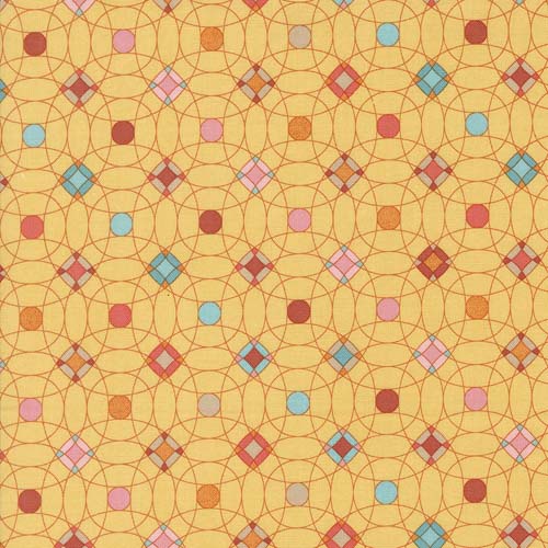 Sunday Brunch - Scrambler Geometric - Mimosa - pastel geometric on peach