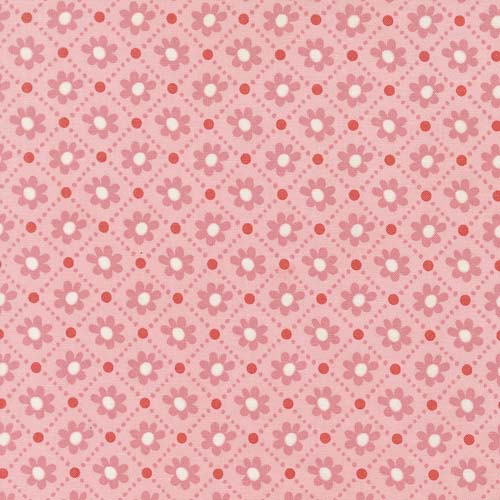 Sunday Brunch - Pastry - Bellini - small floral check on pink