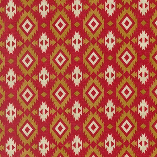 Saddle Ranch - Sawtooth - Campfire - Red, gold & cream southwest geometric
