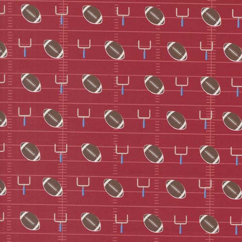 Play Ball - Gridiron -Cardinal - football & goalposts on red