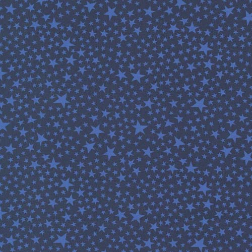 Play Ball - Super Stars - Navy - blue stars on dark blue