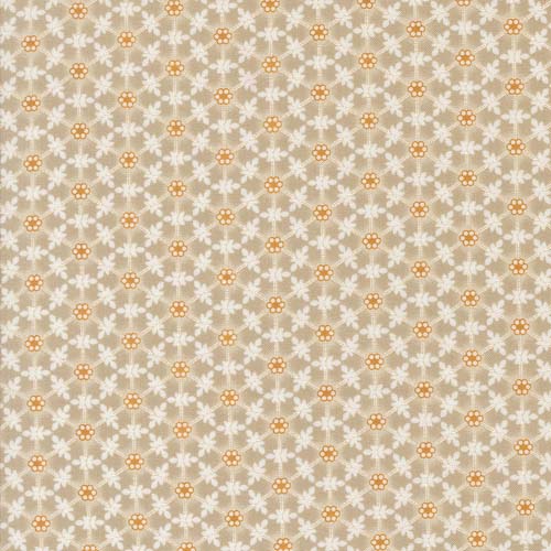 Agatha Road - Wreaths - Smoke - cream & orange wreaths on tan