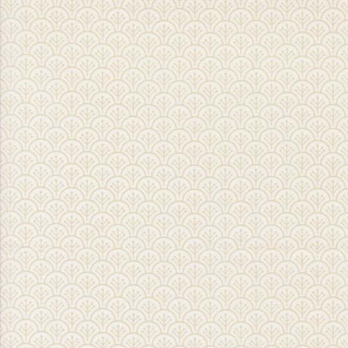 Agatha Road - Scallops - Ghost -  tone on tone cream scallops