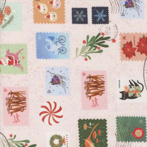 Tiny Christmas - Christmas Stamps - Snow - christmas stamps on white