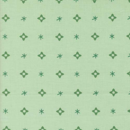 Tiny Christmas -Christmas Star - Mint - green stars on mint green