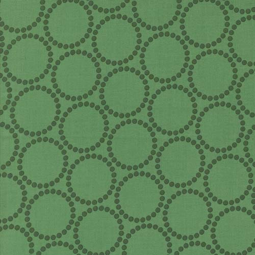 Tiny Christmas - Pearl Bracelets - Forests - dk green dotted circles on green