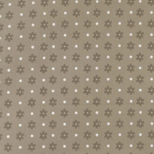 Poinsettia and Pear - Daisy Dot - Stone