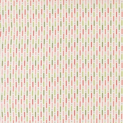 Poinsettia and Pear - Candy Stripes - Cloud
