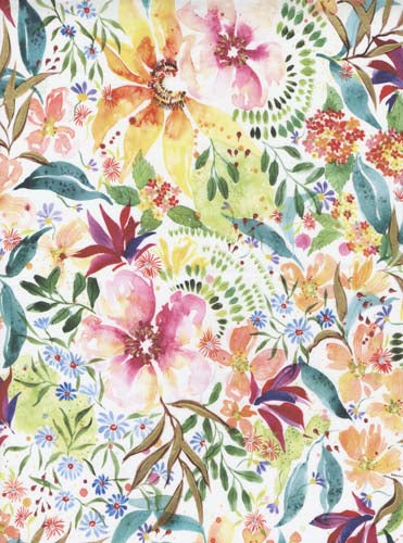 Eufloria - Fields of Green - Rainbow - Colorful flowers on white