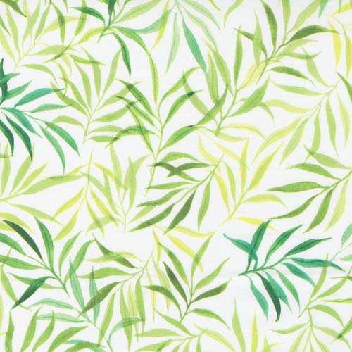 Eufloria - To and Fro - Peridot - tossed fern fronds in geen