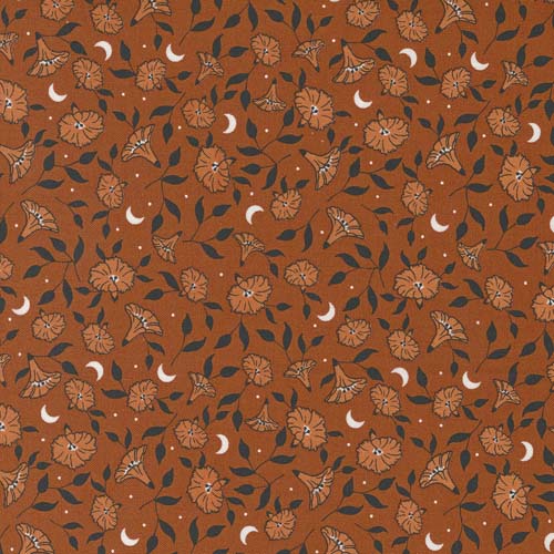 Spellbound - Moonflower - Spice - orange flowers on orange