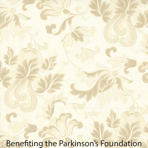 Collections Etchings -Friendly Flourish Damask - Parchment - tone on tone