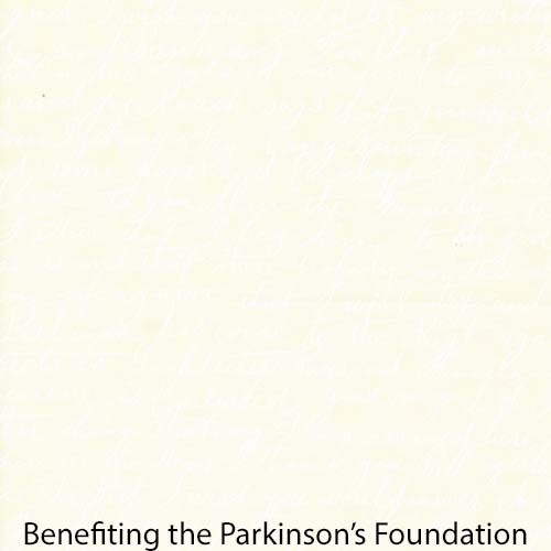 Collections Etchings - Wise Words text - parchment/white - white script on cream