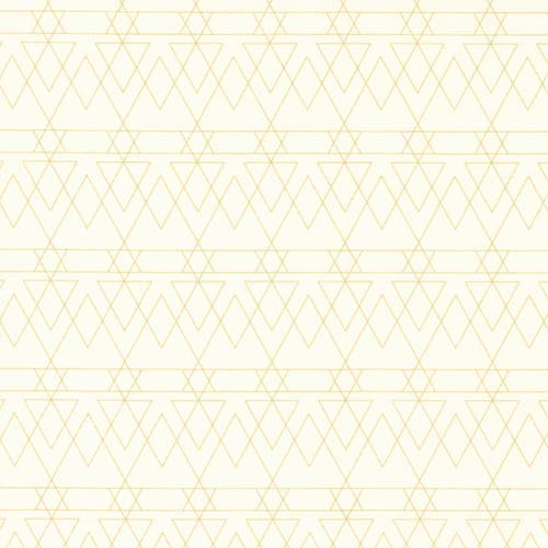 Rainbow Sherbet - Triangled Geometrics - French Vanilla- interlocking triangles