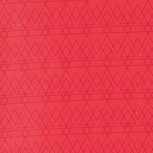 Rainbow Sherbet - Triangled Geometrics - Mandarin- interlocking triangles on ora