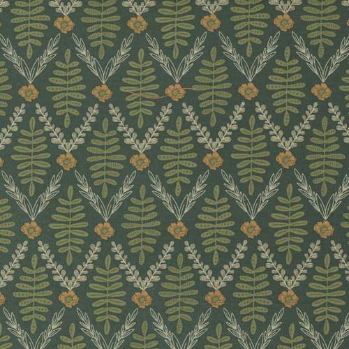 Slow Stroll - Grove Walk Trellis - Pine - diamonds of leaves on dk green