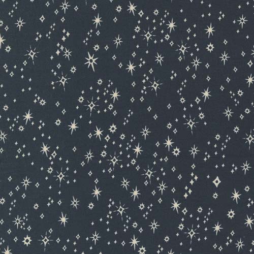 Good News Great Joy - Starry Snowfall - Midnight - cream stars on dark blue