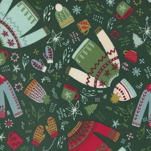 Cozy Wonderland - Cozy Please- Pine - Tossed Sweaters - Fancy That Design