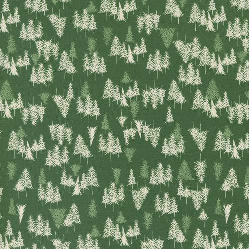 Cozy Wonderland - Tree Farm -Holly-Small pine trees on green-FancyThatDesignHou