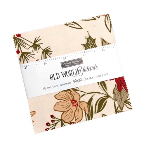 Old World Yuletide -Charm Pack 42  5 inch squares