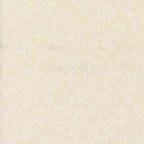 Foraged Found - Fractured Weave - Eggshell - tone on tone floral lattice