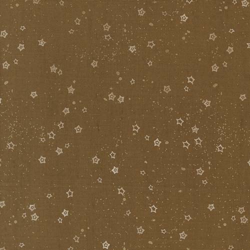 Foraged Found - Stardust - Cocoa - cream starflower on brown