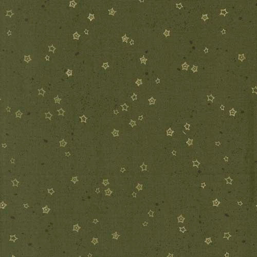 Foraged Found - Stardust - Pine - cream starflower on green