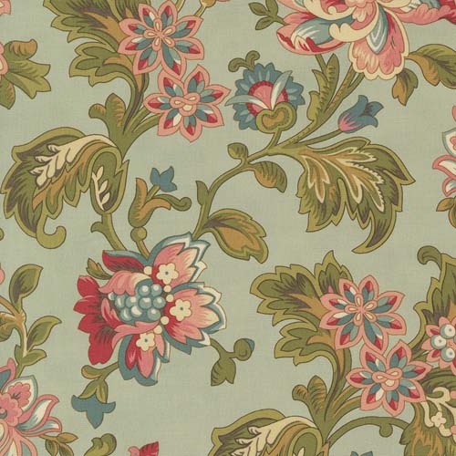 Collections For A Cause Unity- Legacy Garden - Robins Egg- large floral on blue