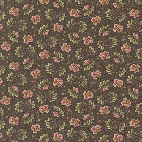 Collections For A Cause Unity- Waltz Florals - Chocolate- flowers & vines on