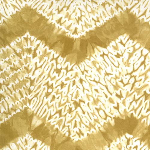 Tochi Yama - White Tie-Dye Chevron on Wara Gold