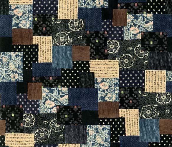 Yukata Boro - Multi - Japanese patchwork - by Debbie Maddy