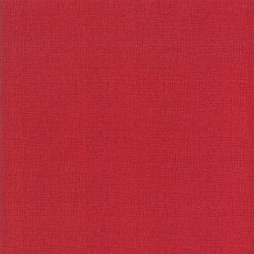 Thatched - Scarlet - red crosshatch on  red