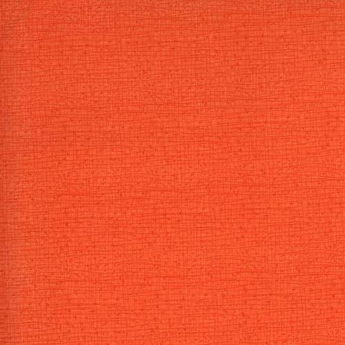 Thatched - Clementine - bright orange with darker lines