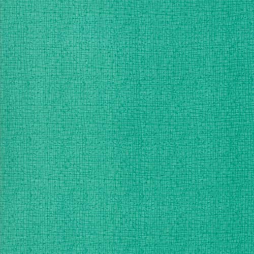 Thatched - Peacock -bright turquoise crosshatch