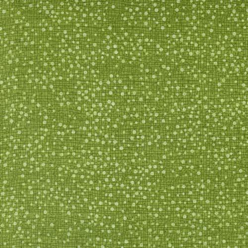 Winterly - Dotty Thatched - Grass - green crosshatch with dots