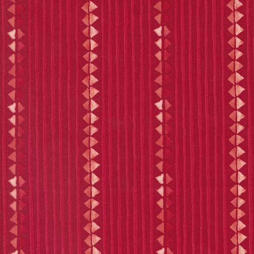 Winterly - Christms Ribbon - Crimson - red stripes & triangle rows