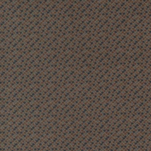 Farmhouse Flannel III - Seedy- Cocoa - brown geometric