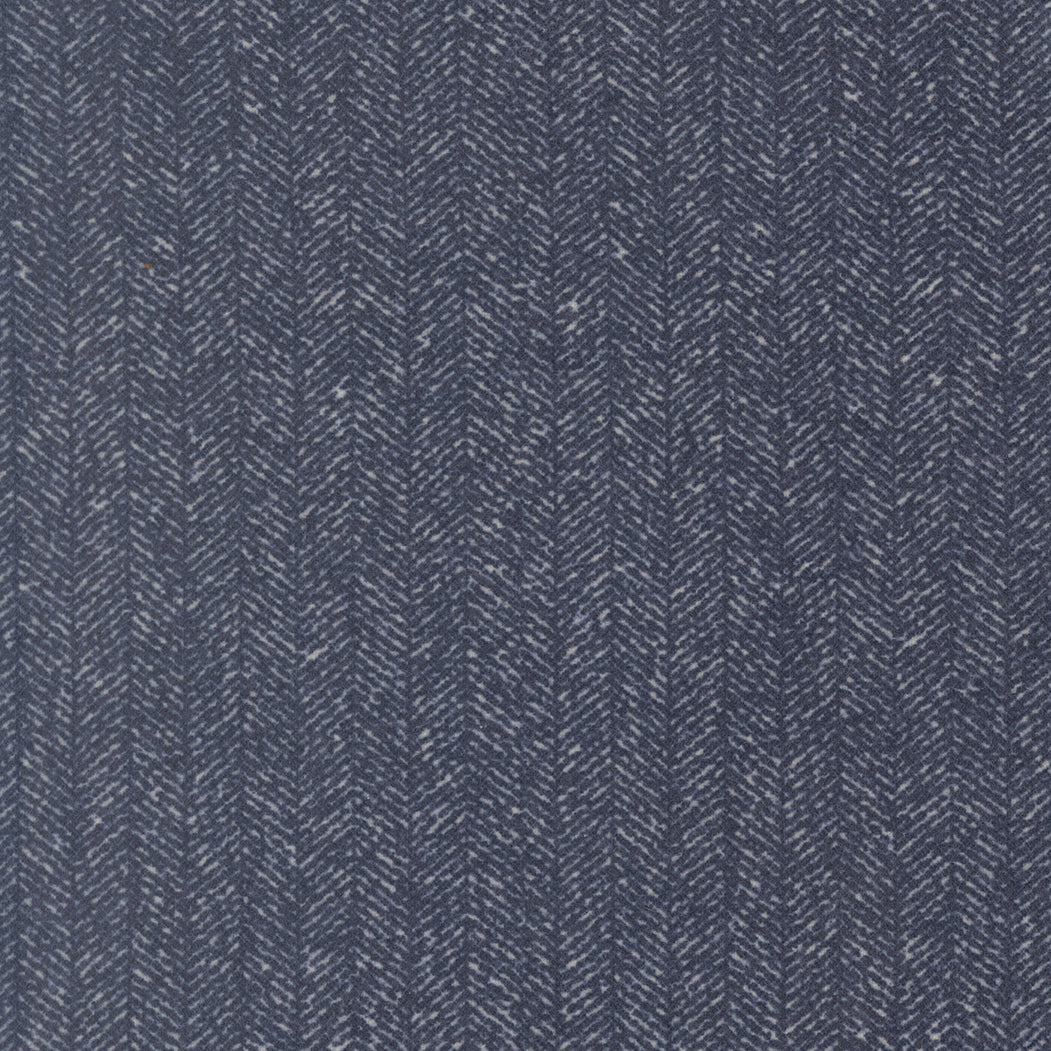 Flannel Gatherings Basics - Herringbone - Navy