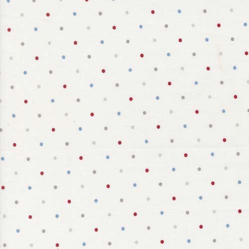Magic Dot - Blender Dots - Americana - red gray & blue dots on white