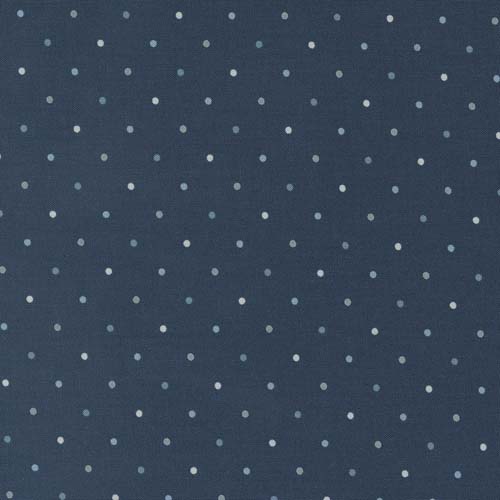 Magic Dot - Blender Dots - Midnight- light & dark blue dots on dark blue