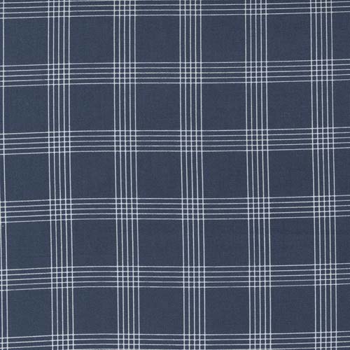 Nantucket Summer - Plaid - Navy - cream plaid on navy