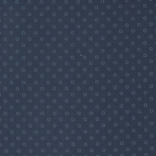 Nantucket Summer - Smitten Dots - Navy - small lt blue circles on navy blue
