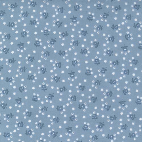 Nantucket Summer - Fairground- Light Blue - small tossed floral on light blue