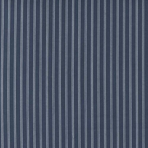 Nantucket Summer - Stripe - Navy - narrow cream stripes on navy