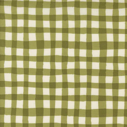Emmitt and Ivy - Winter Picnic Check - Pine - green & cream gingham